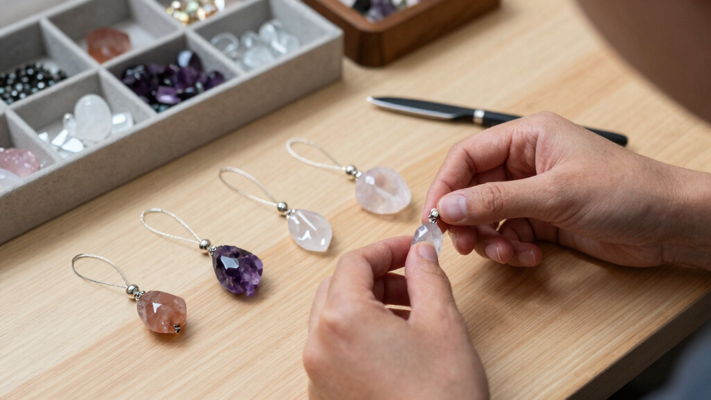 crystal healing jewelry sets