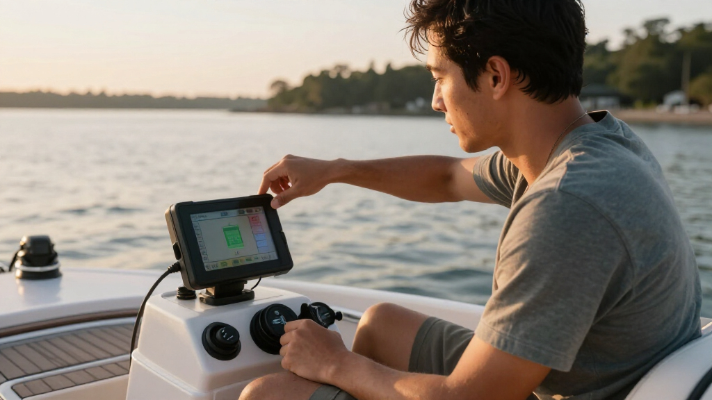 marine battery monitor touchscreen