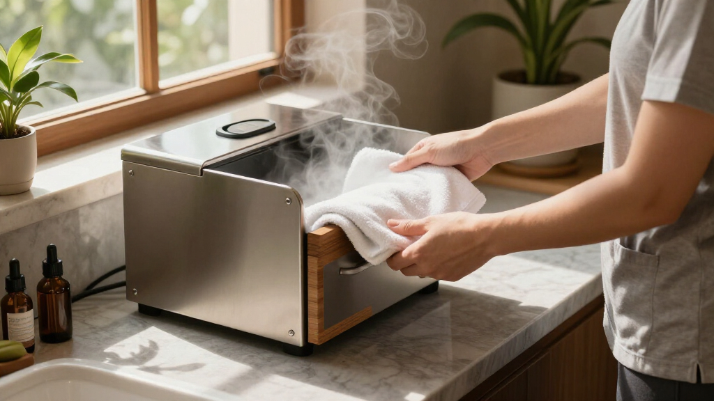 professional hot towel cabinet