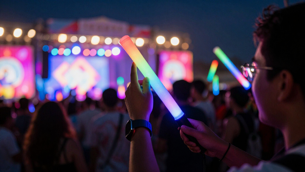 music festival LED glow sticks