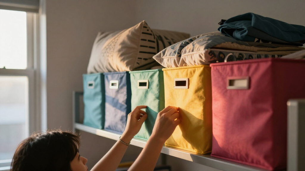 dorm decor and organization bins