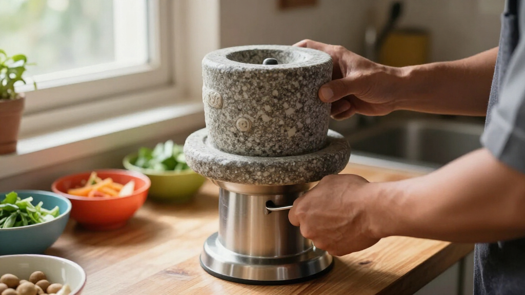 wet grinder with stone drum for smooth batter