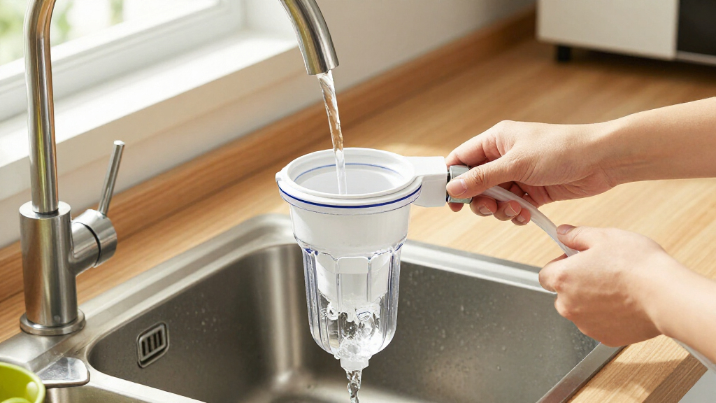 backwashing filter for chlorine removal