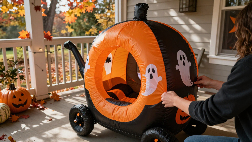 halloween inflatable carriage