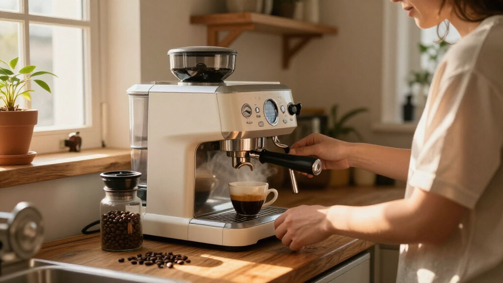 rated espresso machine with grinder