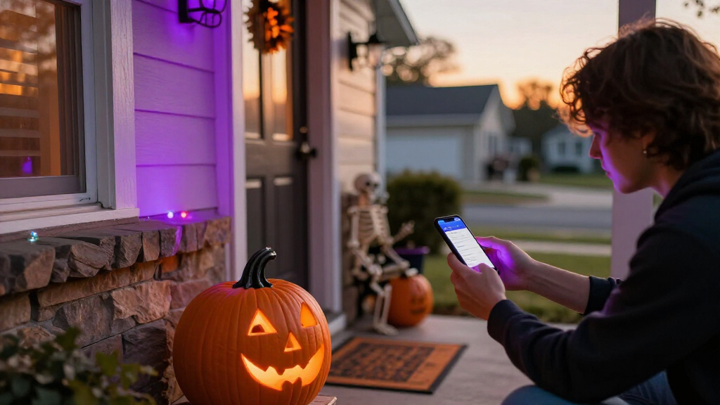 smart home Halloween decorations