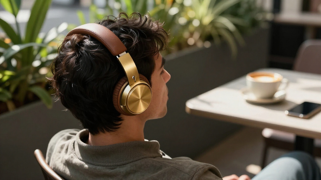 noise canceling headphones with luxury materials