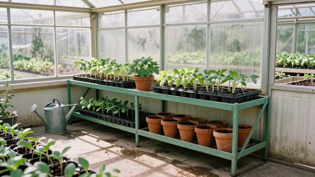 greenhouse shelving units