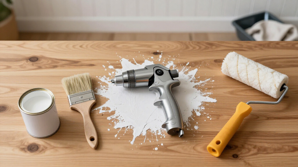 airless paint sprayer for spraying wainscoting