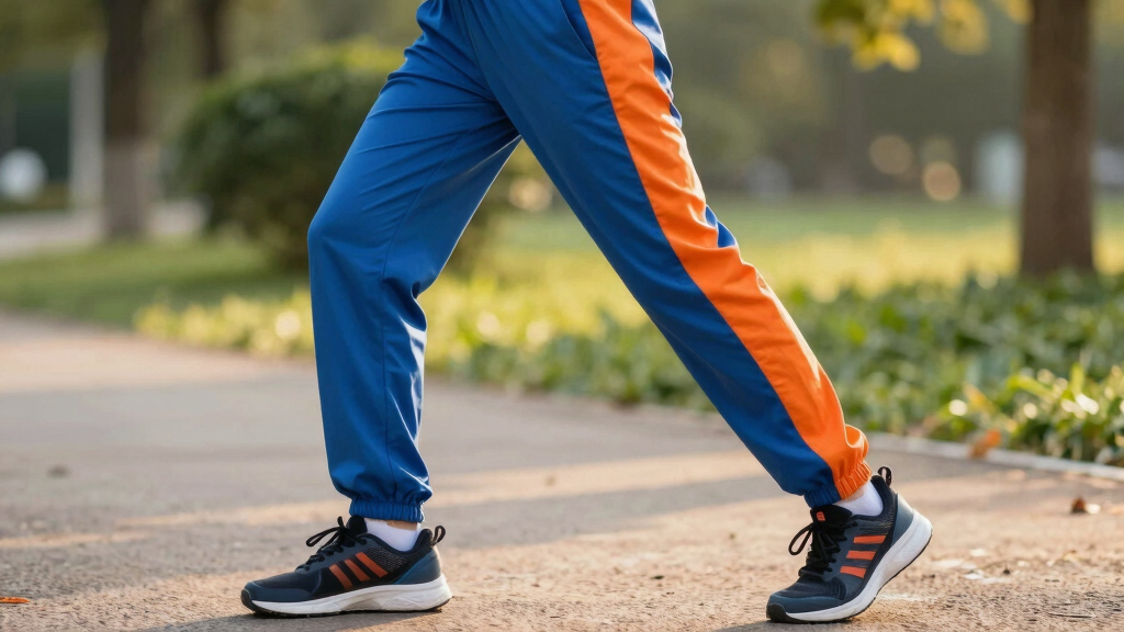 best blue and orange track pants