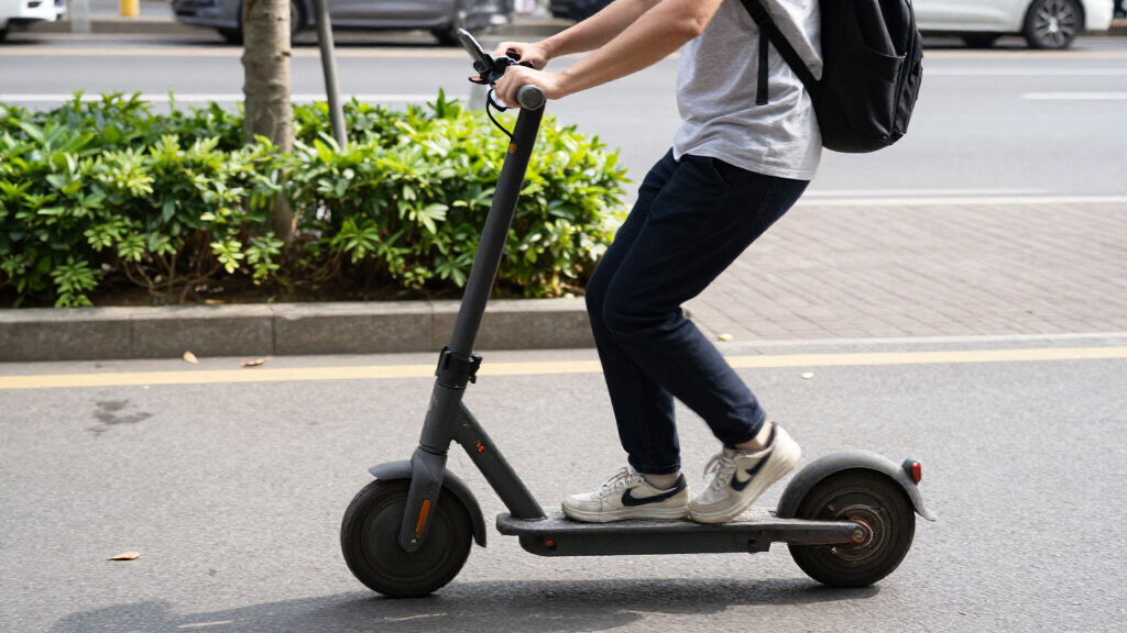 electric scooter with suspension