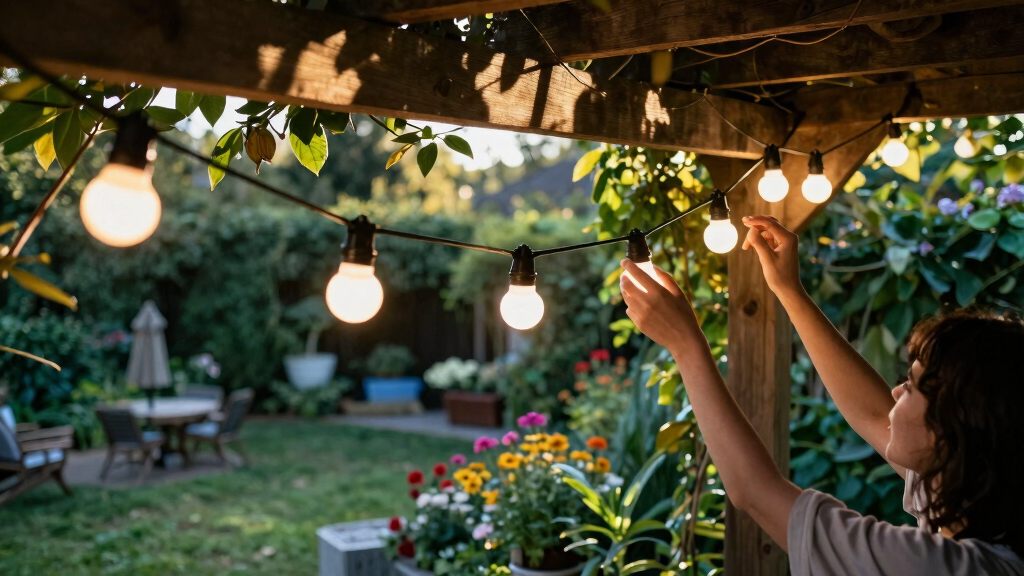patriotic outdoor string lights