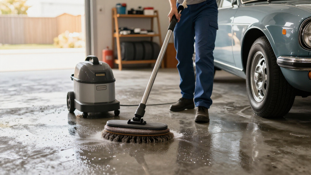 garage floor cleaning machines