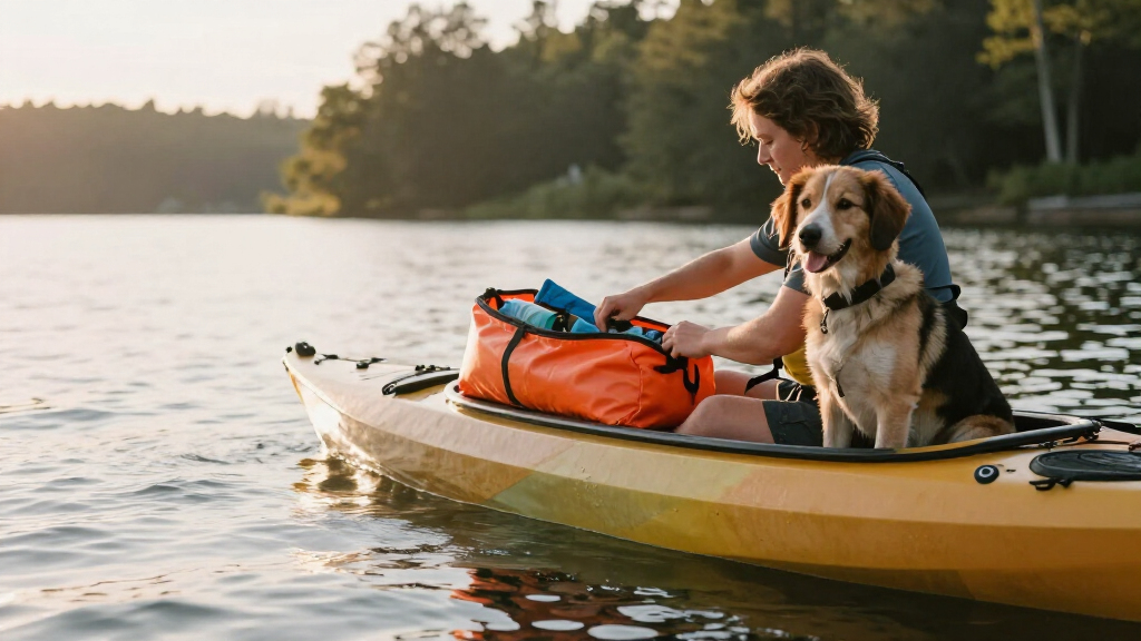 waterproof dry bag for dog gear kayaking