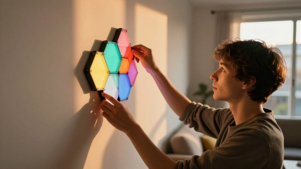 smart led light panels modular
