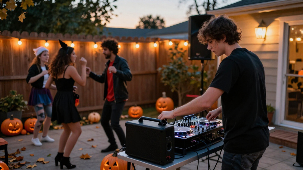 powered PA speakers for Halloween parties