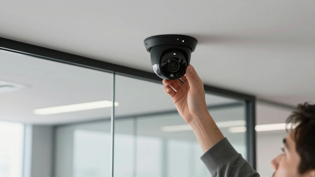 PoE security camera system for offices