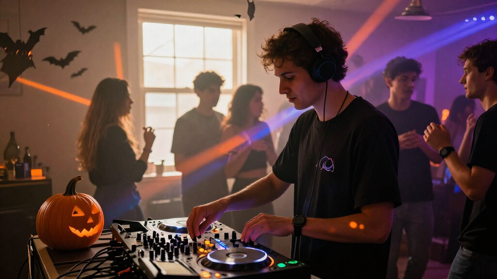 DJ lighting effects for Halloween parties