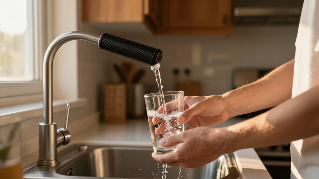 catalytic carbon filter for well water
