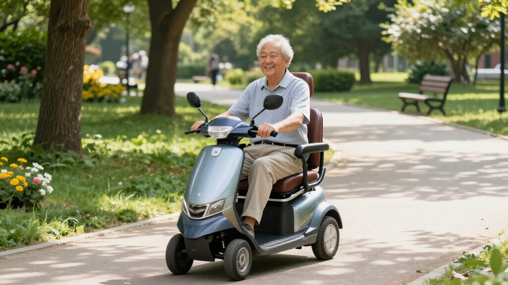 mobility scooter with captain seat