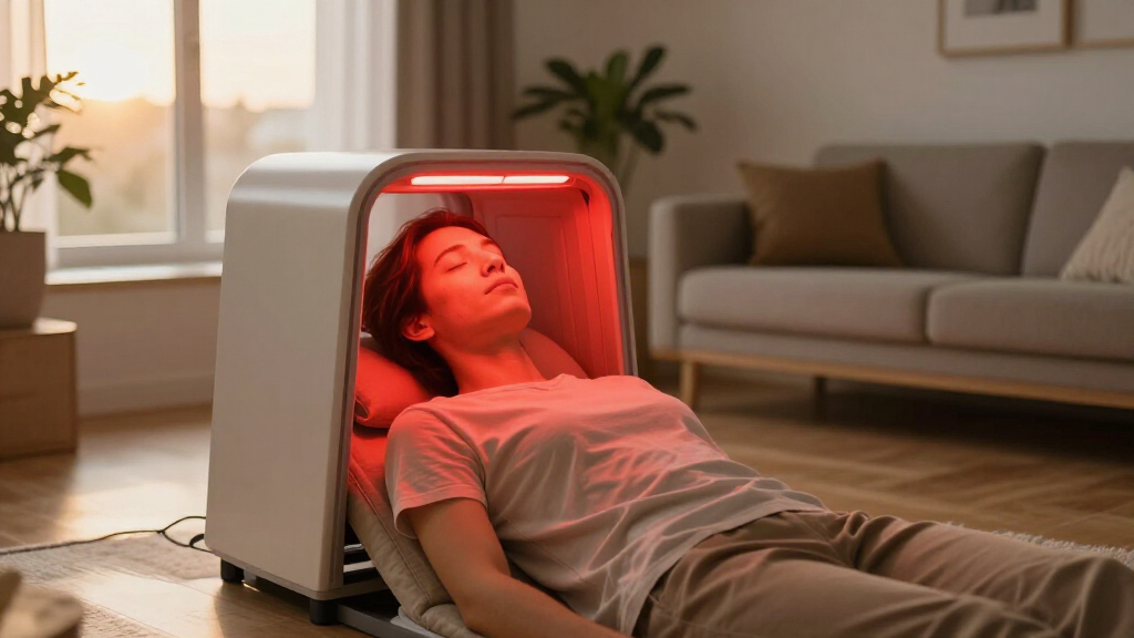 red light therapy booth