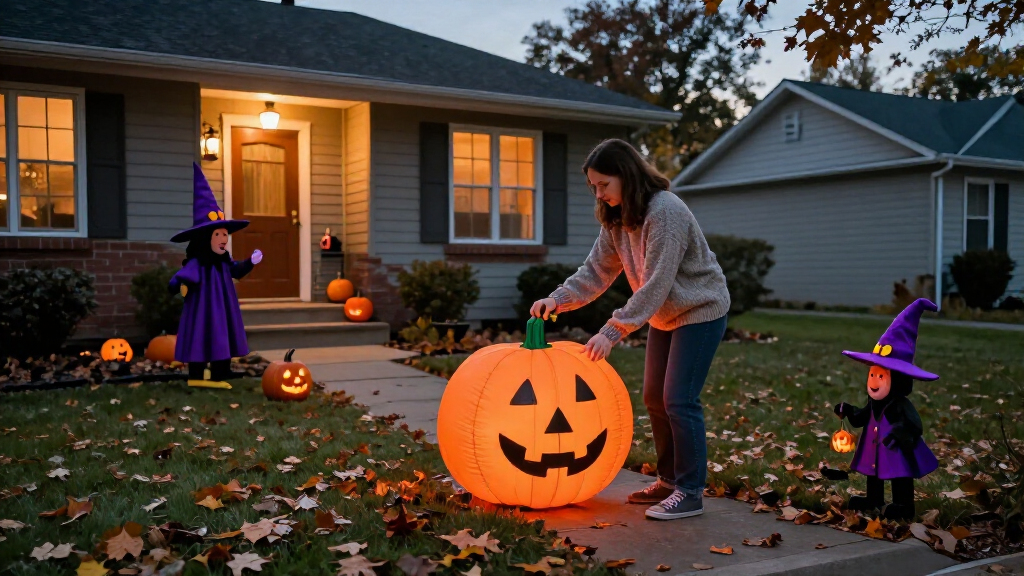 Halloween inflatable yard decorations