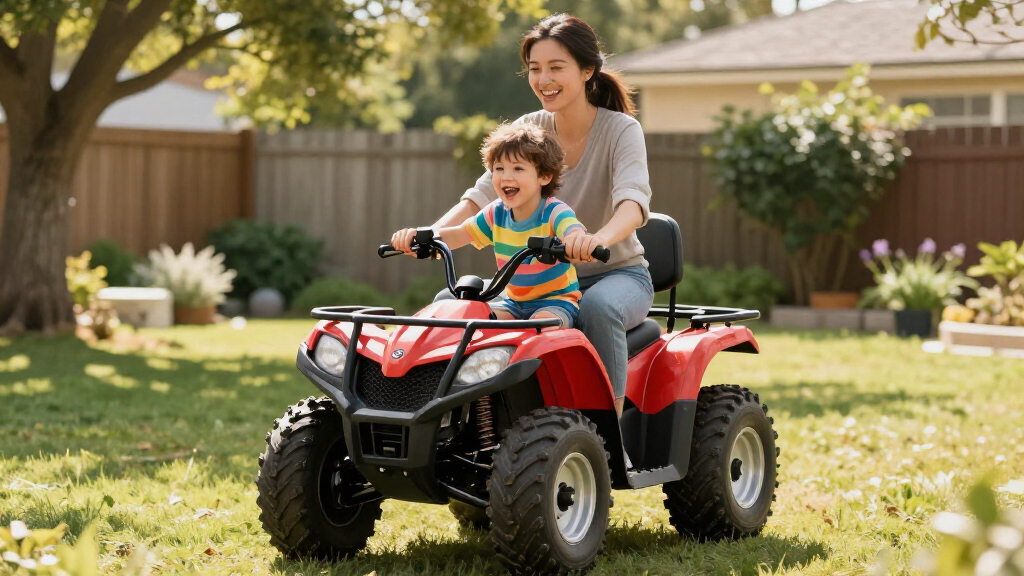 24v ride on atv for kids with eva tires