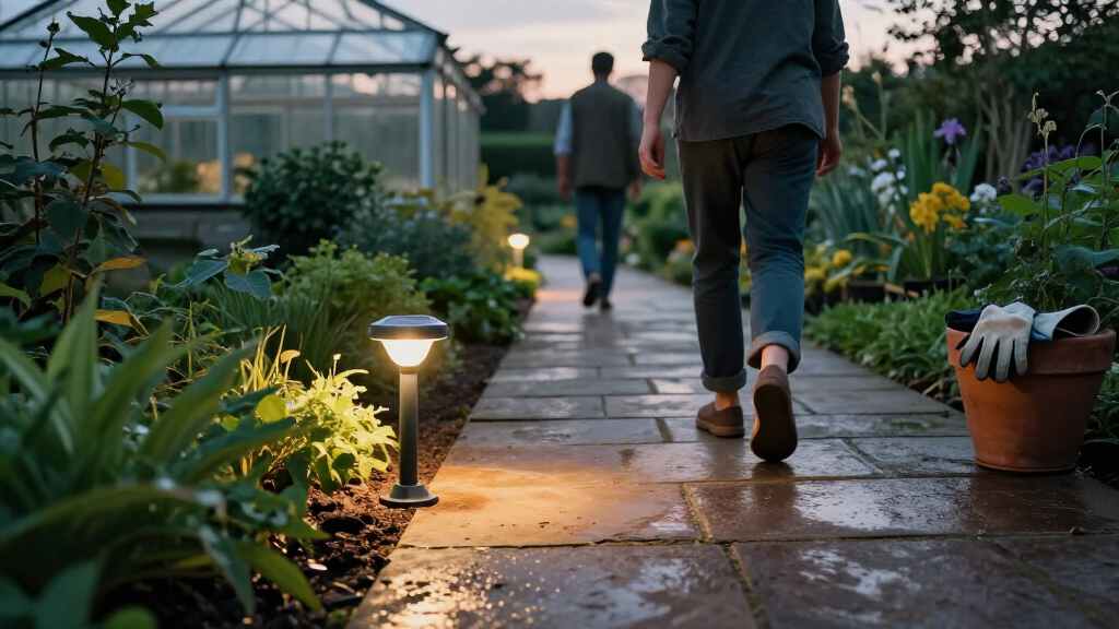 solar garden path lights