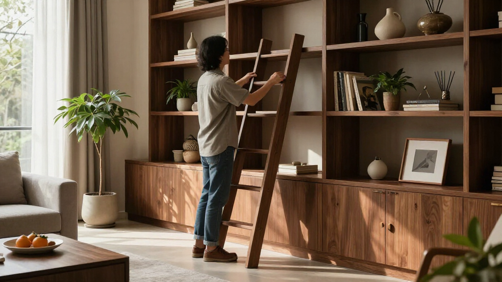 best premium bookshelf ladders and storage systems
