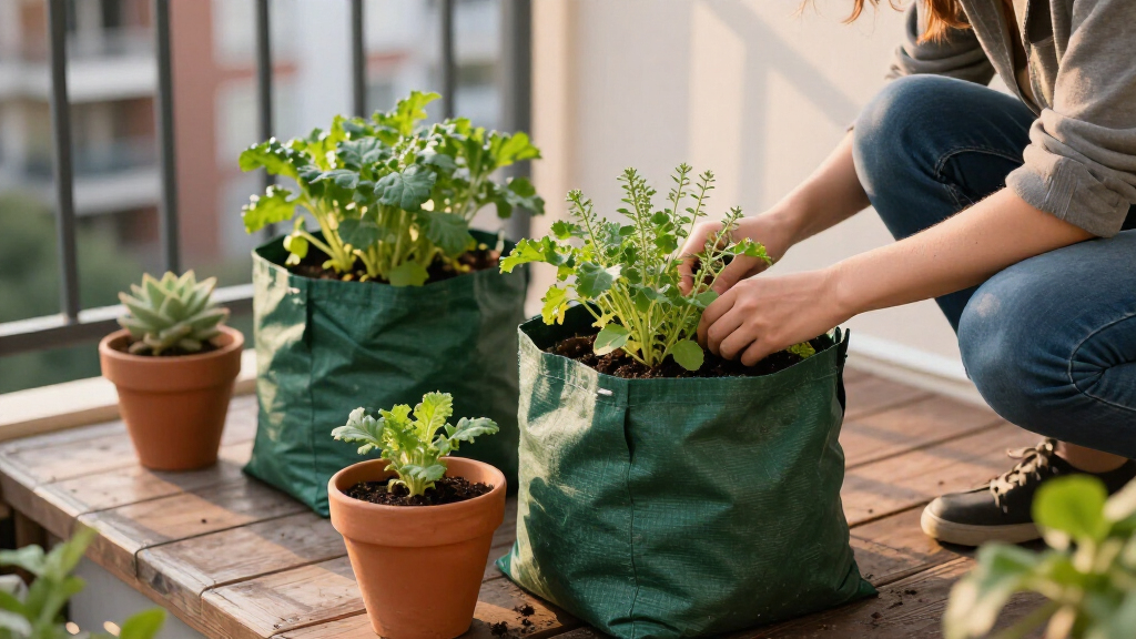 grow bags for urban gardening
