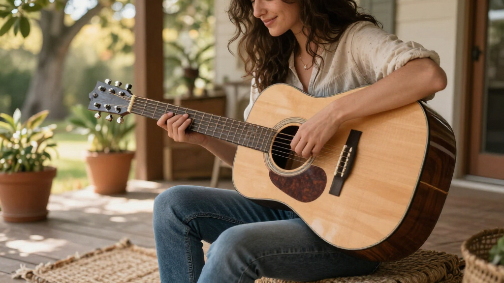 best high-end acoustic guitar starter bundle