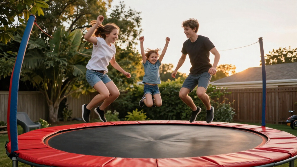 backyard trampoline 14 ft