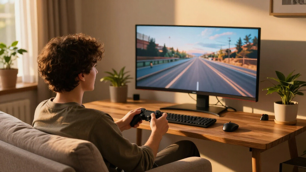 curved gaming monitor for immersion