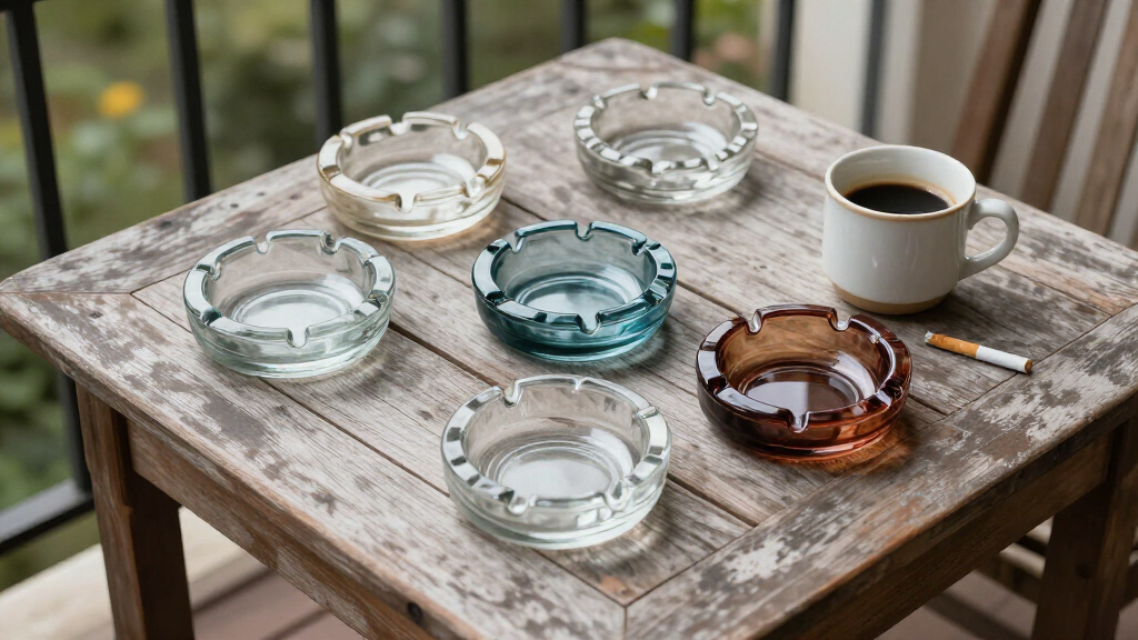 best vintage glass ashtrays