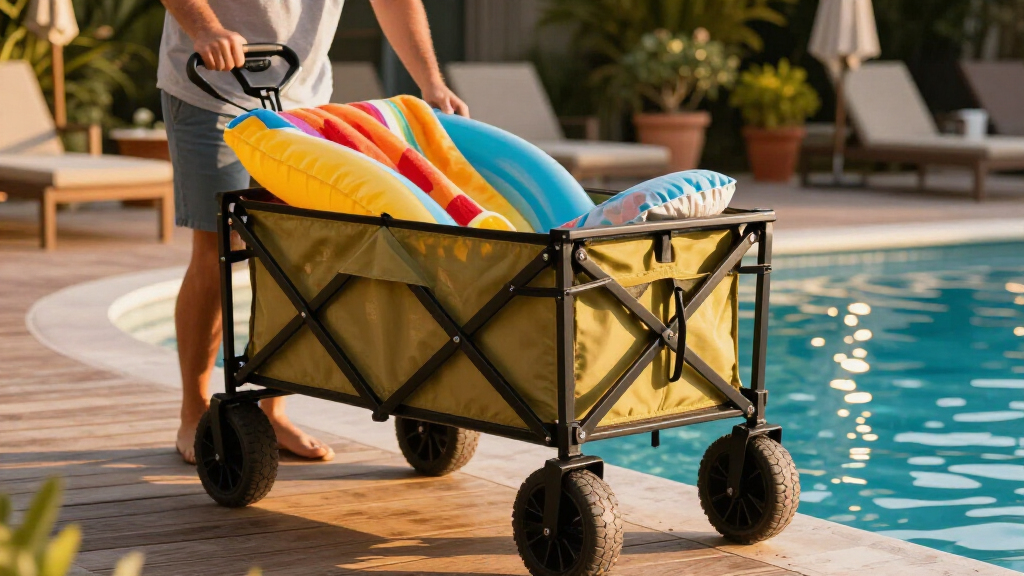 collapsible wagons with large wheels