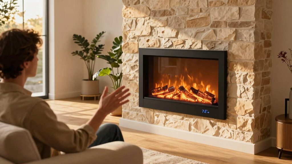 best 72 inch smart electric fireplaces