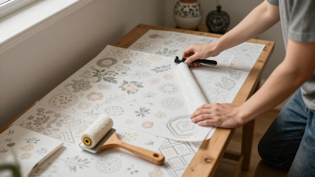 best professional wallpaper pasting table