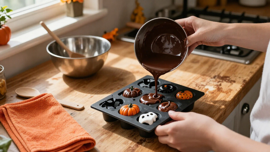 Halloween silicone chocolate molds