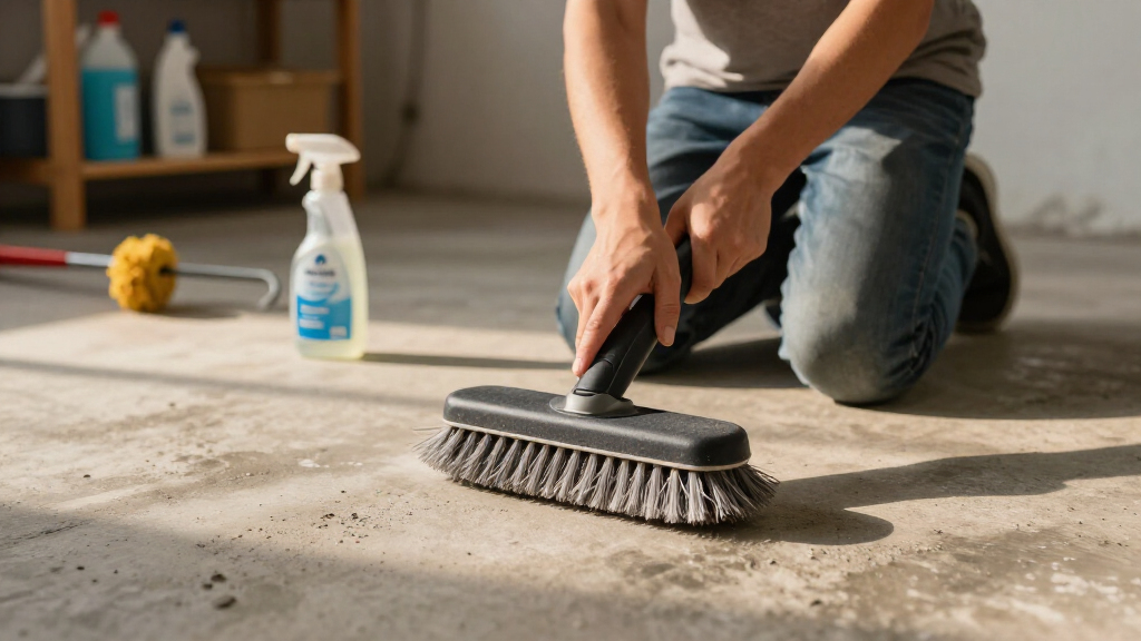 scrubber for sealed concrete basements