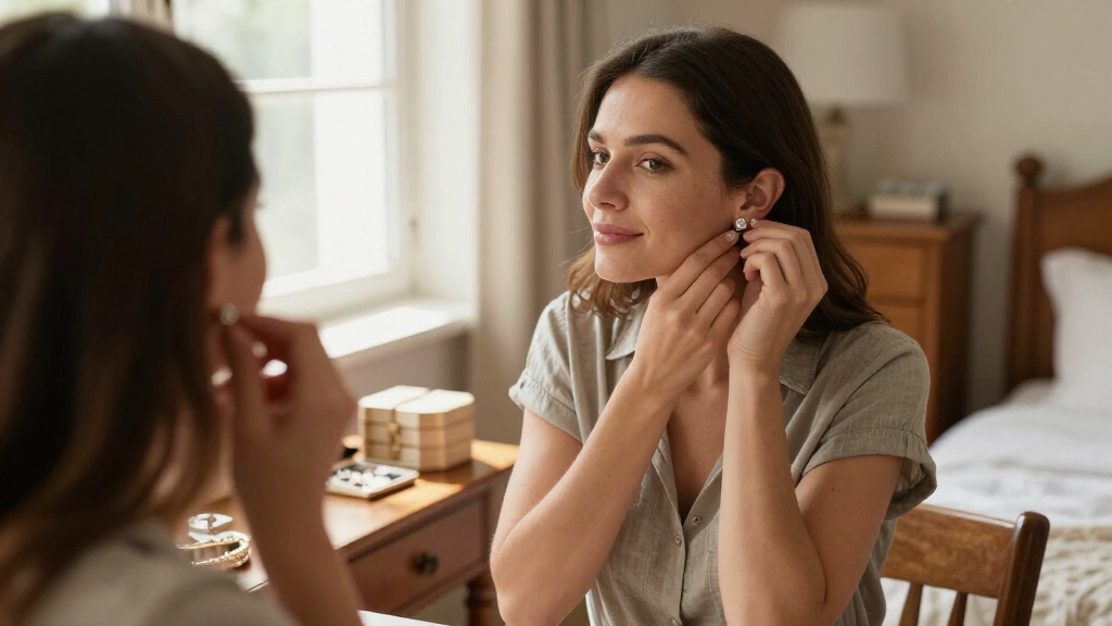 diamond stud earrings