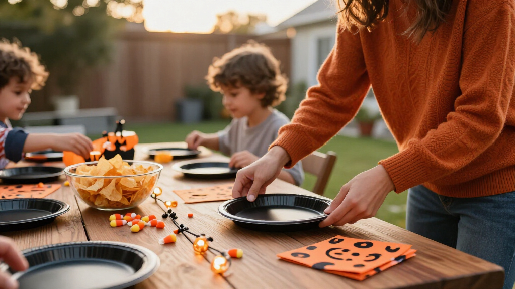 Halloween party tableware sets