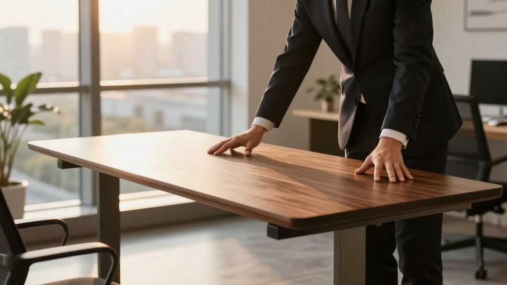 best walnut standing desks for executive offices