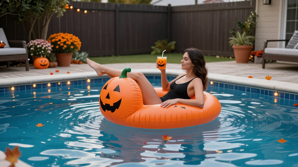 inflatable halloween pool floats