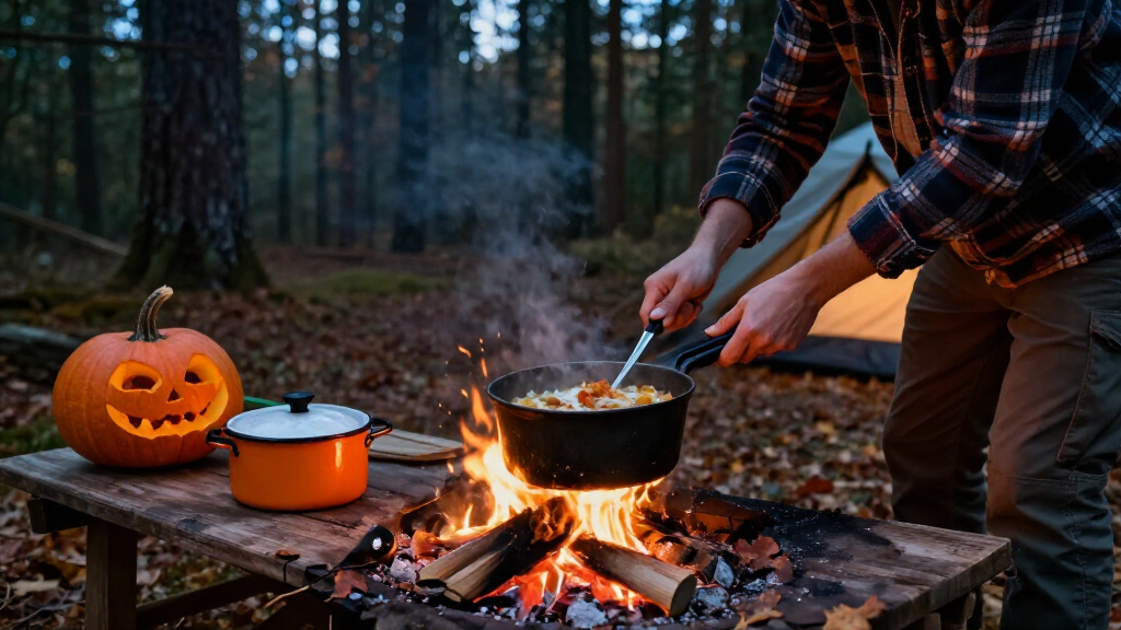 Halloween camping cookware