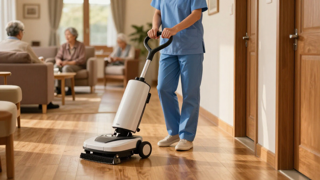 quiet and efficient floor sweepers for retirement homes