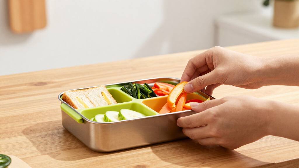 lunch box with compartments