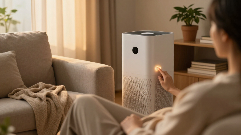 air purifier with sleep mode and dim lights