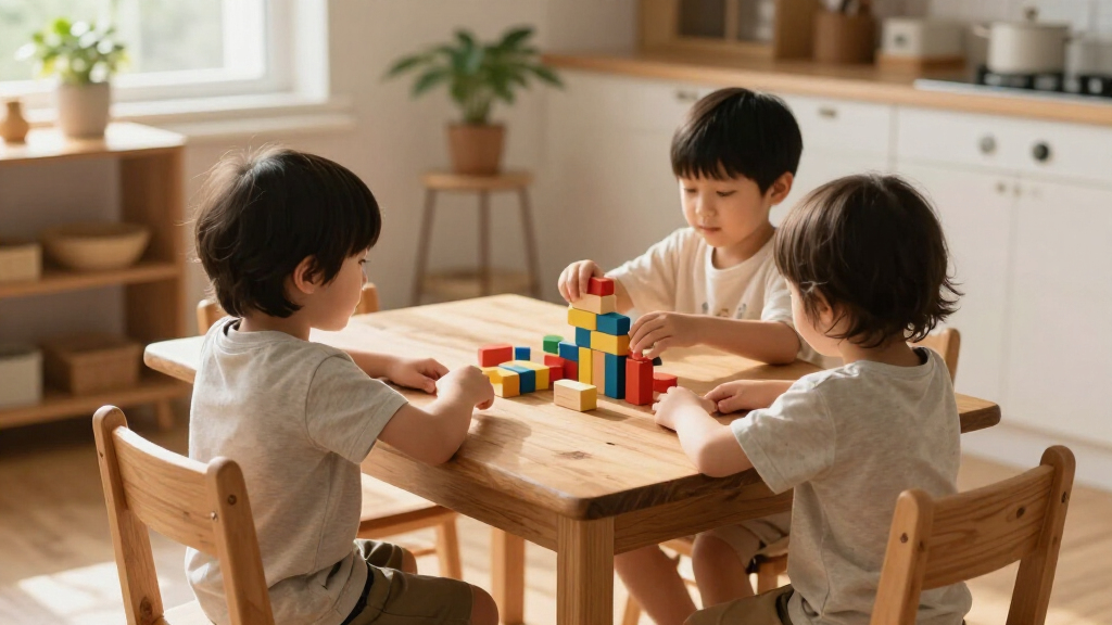 best kids table and chair set wood