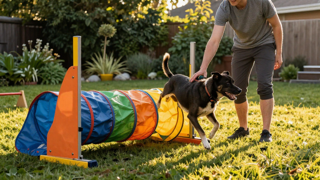 dog agility course for backyard