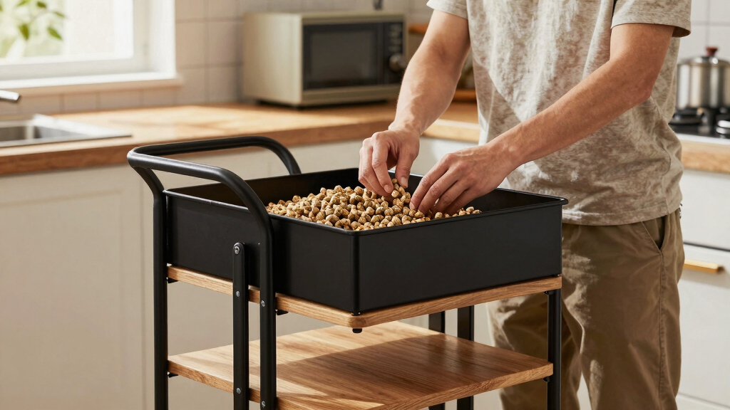 best pellet storage cart